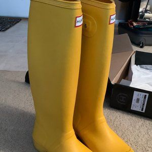 Yellow Hunter Rain Boot
